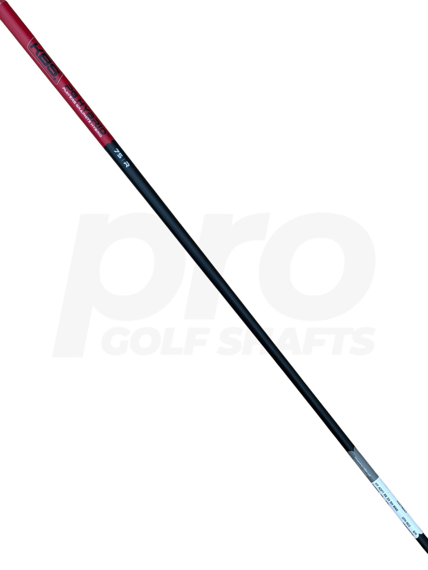 KBS PGH 75 Regular Flex 6 Hybrid Shaft - Cobra DS-Adapt Adapter