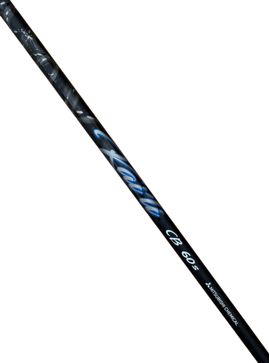 Mitsubishi Kaili Blue CB 60s Dark Wave Stiff Flex Driver Shaft / TaylorMade Adapter