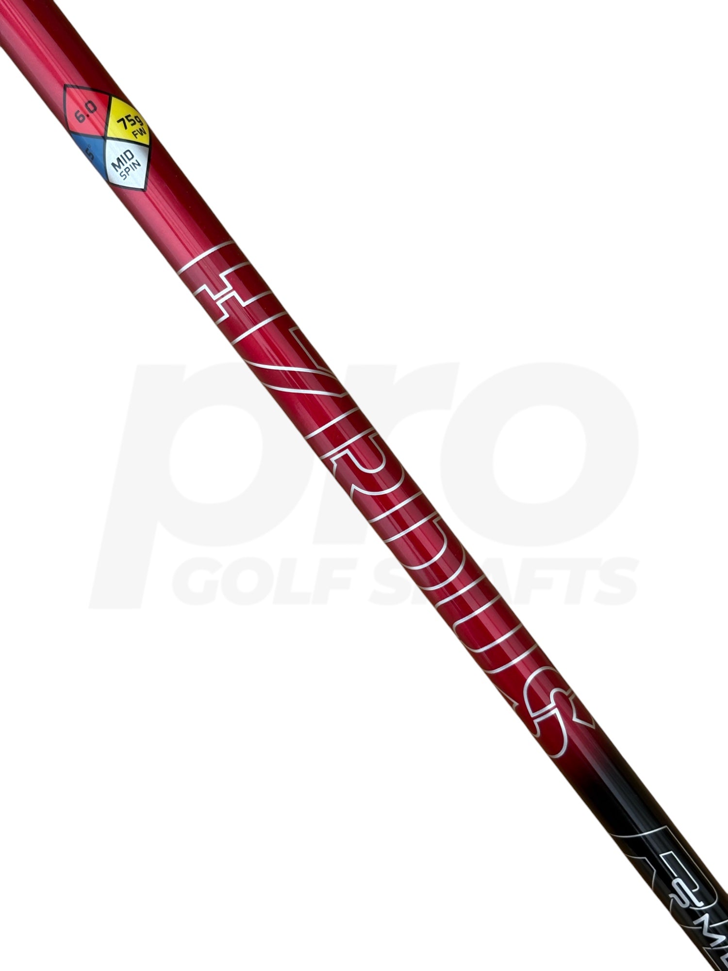 HZRDUS 6.0 Smoke RDX Red 75 Stiff Flex 3 Wood Shaft - TaylorMade Adapter Sleeve