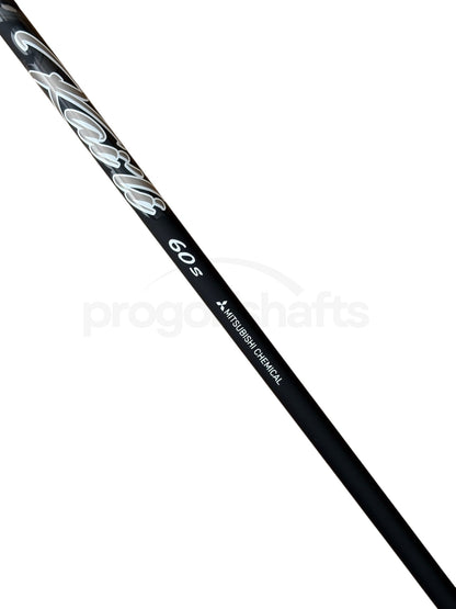 Mitsubishi Kaili Dark Waves White 60s Stiff Flex Driver Shaft - Cobra FutureFit33 Adapter