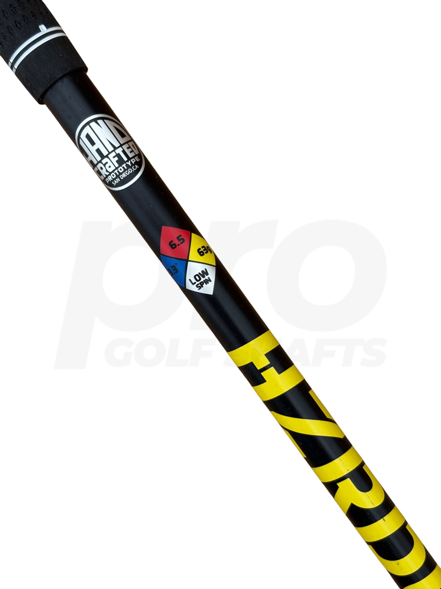 Handcrafted HZRDUS 6.5 Yellow 63g Extra Stiff Flex Driver Shaft - PXG Adapter