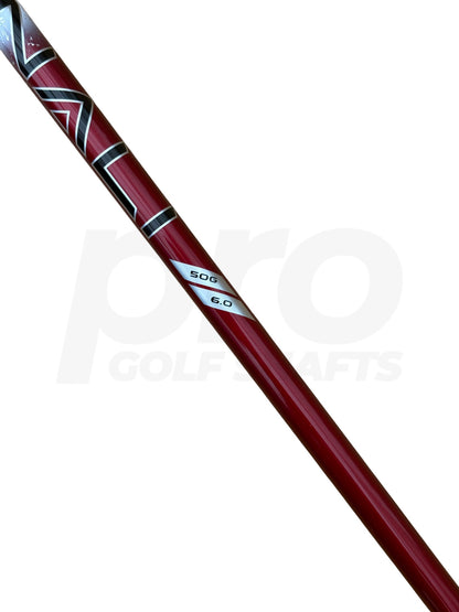 Denali 6.0 Red 50g Stiff Flex Driver Shaft - Cobra DS-Adapt Adapter