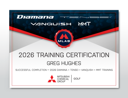 Mitsubishi - 2026 Training Certification - Greg Hughes - Pro Golf Shafts