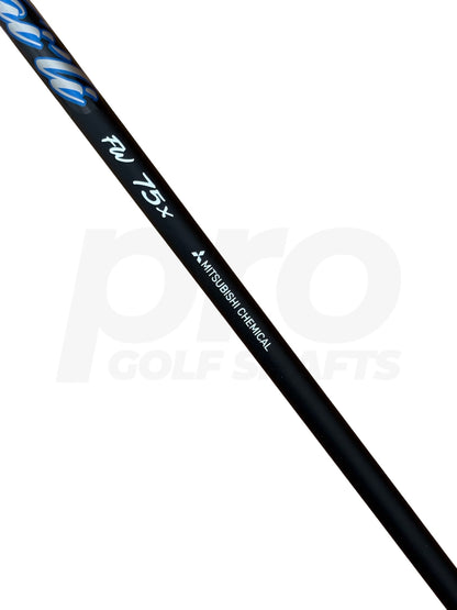 Mitsubishi Kaili Blue Dark Wave FW75 Extra Stiff Flex 3 Wood Shaft - TaylorMade Adapter