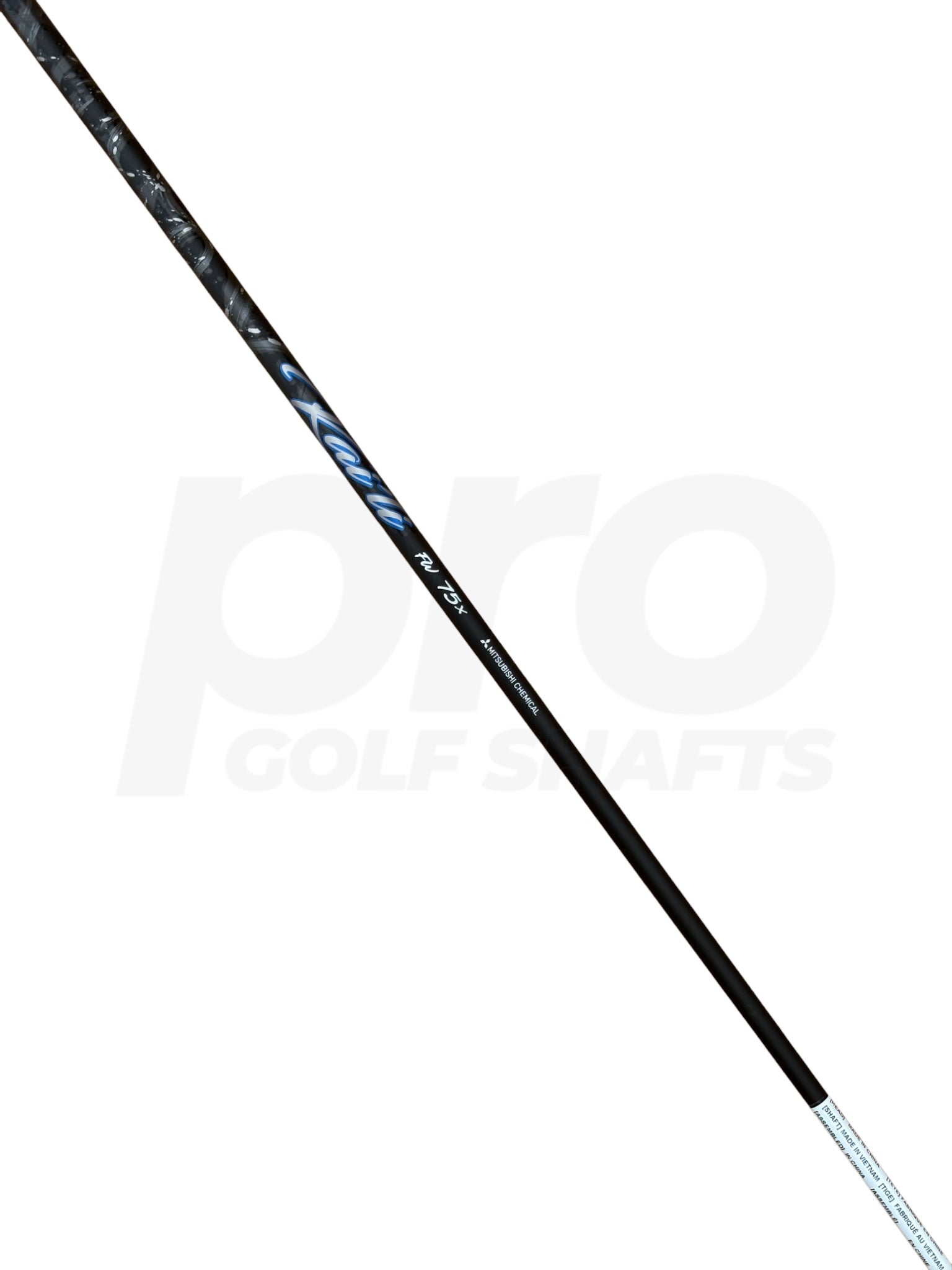 Mitsubishi Kaili Blue Dark Wave FW75 Extra Stiff Flex 3 Wood Shaft - TaylorMade Adapter