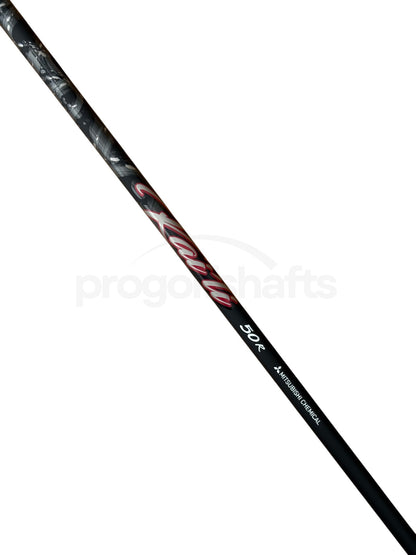 Mitsubishi Kaili Dark Waves Red 50r Regular Flex Driver Shaft - Callaway Opti-fit Adapter